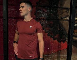 Men's Performance T-Shirt - BLOOD RED
