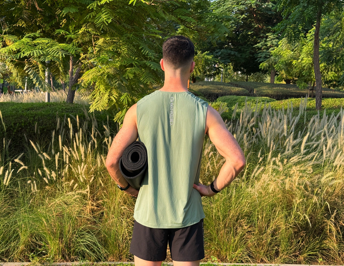 Men’s Performance Vest – EUCALYPTUS GREEN